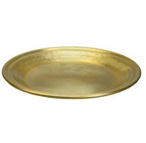 Bandeja Redonda Única de Metal para Servicio de Alimentos en Restaurantes, Bandeja Decorativa Moderna de Latón para Frutas, Bandejas de Metal para Servir Alimentos en el Hogar - Product Image 6