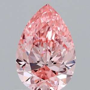 PEAR 1,01 CTS Fancy Vivid Pink Diamante suelto VVS2 EX Slight 8,40-5,67-3,54 62,4 58 - Product Image 1