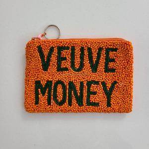 Porte-monnaie perlé à la main FUN avec fermeture magnétique, motif dollar, pochette portefeuille, cadeau fait main pour elle, femme, pliable, taille personnalisée - Product Image 2