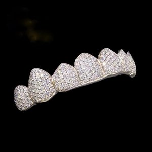 Grillz Dentales de Diamantes, Corte Brillante Redondo, Microincrustaciones, Estilo Hiphop, Unisex, Uso Diario, Grillz Finos - Product Image 5