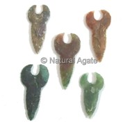Fournisseur et grossiste de pointes de flèches en agate naturelle en forme de couteau
