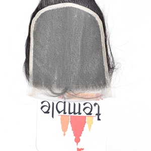 Extensions de cheveux humains naturels indiens 100% Deep Wave, non colorés, non traités, avec closure 5*5, double trame fabriquée à la machine. - Product Image 3