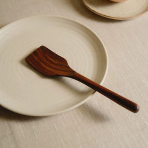 Espátula de madera, espátula volteadora de madera, espátula de cocina de madera, espátula de madera hecha a mano, espátula plana de madera, espátula de madera para freír - Product Image 1