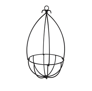 Hanging Wire Flower <b>Basket</b> Wrought Iron Modern Design Outdoor Window Decor <b>Plants</b> Flowers Pot Garden Home Yard Made in India - Product Image 1