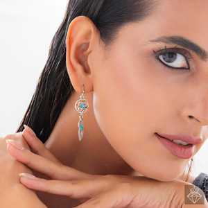 PRAO Boho Dream Leaf Pendientes colgantes Colgantes de moda Dreamy Danglers - Product Image 2