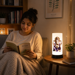 Lord Ganesha Divine Glow LED Table Lamp Spiritual <b>Night</b> <b>Light</b> Warm Decorative Bedside Lamp Home Temple Meditation Gift - Product Image 3