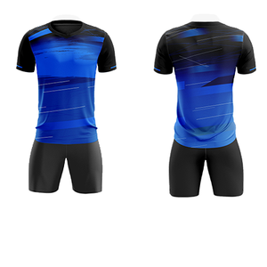 Custom Purple Yellow Soccer Jersey Set V-Neck Short Sleeve Sublimated Breathable Unisex Adult Team Apparel - Product Image 1