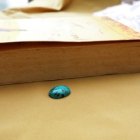 Cabochon ovale en turquoise Navajo |   Turquoise bleu naturel avec matrice noire |   Pierres en vrac de tailles personnalisables pour la fabrication de bijoux