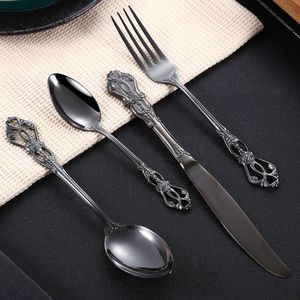 Juego de cubiertos metálicos contemporáneos de diseño elegante, utensilios de comedor para uso diario, artículos esenciales de cocina, resistentes y duraderos. - Product Image 2