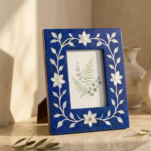 Aurelia <b>Pearl</b> Luxe <b>Photo</b> <b>Frame</b> Premium Handmade MOP Inlay Memory Picture Display with Customizable Shape, Dimensions & Elegant - Product Image 5