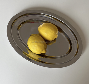 Plateau de service en métal fait main pour centre de table et usage domestique/restaurant, couleur et taille personnalisables - Product Image 5