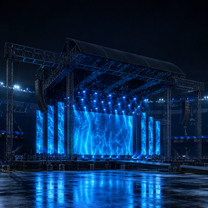 Sistema de truss de elevación de alta resistencia para techos de escenarios y estadios, cilindro eléctrico para elevación de estructuras, truss de soporte para grandes eventos - Product Image 4