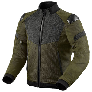 Blouson de moto unisexe en toile respirante avec col montant en cuir, fermeture éclair, design en maille bleu foncé, logo frontal, idéal pour l'hiver - Product Image 4