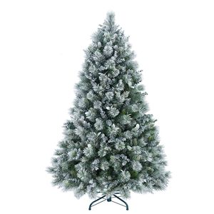 Albero di Natale Artificiale Pre-Illuminato da 120 cm, Effetto Neve, Realistico Pino Innevato per Decorazioni Interne Casa e Ufficio - Product Image 1