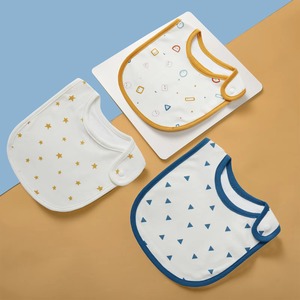 Bavoirs pour bébé 100% coton, absorbants, ajustables et doux - Product Image 5