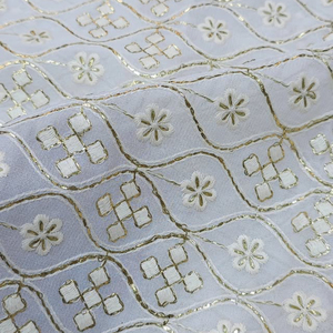 Malty embroidery <b>fabric</b> textile <b>fabrics</b> lace <b>fabric</b> organza <b>fabric</b> for fashion brands apparel sourcing wholesale bulk export buy - Product Image 3