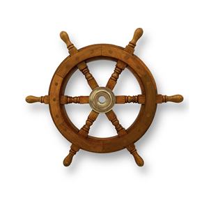 Volant de bateau rustique en bois de 18 pouces à suspendre, décoration créative originale pour la maison, nouveauté de Pâques - Product Image 1