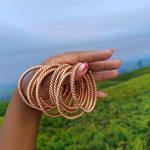 Classic Antique Bronze Plated Copper Alloy Cuff <b>Bracelet</b> With Plant Pattern Unisex Jewelry men women wear <b>healing</b> - Product Image 4