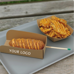 Caja de Papel Plegable para Palitos de Waffle, Biodegradable y Ecológica, para Hot Dogs y Corn Dogs, de Grado Alimenticio, para Llevar - Product Image 5
