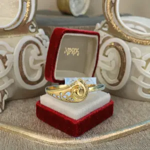 Stylish Modern Religious Geometric Shape <b>Plain</b> 22K Solid Gold <b>Ring</b> for Wedding Party Anniversary Engagement or Gift - Product Image 3