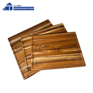 เขียงไม้ธรรมชาติ ยี่ห้อ Thanh Tung Thinh รูปทรงสี่เหลี่ยมผืนผ้า ทำความสะอาดง่าย - Product Image 3