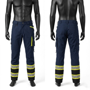 Premium 300 GSM Cotton Polyester Eco-Friendly Waterproof Acid Wash <b>Work</b> <b>Pant</b> Navy Blue Cargo Trouser Custom Logo - Product Image 1