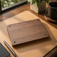 Organisateur de bureau en bois rectangulaire, plateau de rangement multifonctionnel, finition laquée, design moderne et luxueux, utilisation cuisine/salon