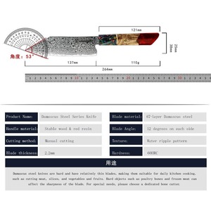 Cuchillo de Chef Hecho a Mano por Edge Master, Acero Inoxidable, Mango de Resina, Funda de Cuero, Hoja de 8-9.9 Pulgadas, Estilo Moderno, Apto para Lavavajillas - Product Image 6