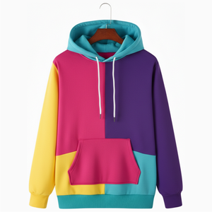 Sudadera con Capucha Unisex Elegante para Invierno, 100% Algodón Felpa, Capucha con Cordón Ajustable, Bolsillo Frontal, Diseño con Cuentas, Personalizable - Product Image 1