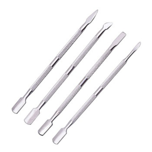 Pousse-cuticules double embout en acier inoxydable de haute qualité, outil de nettoyage et de suppression personnalisé pour manucure et pédicure - Product Image 1
