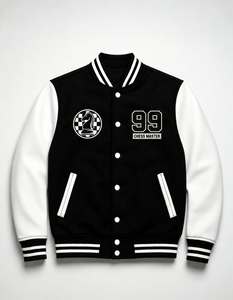 ZEDDISH CLOTHING Abrigo Varsity Premium de Invierno para Hombre, Mezcla de Lana, Moda Urbana, Prenda Exterior Informal, Cuello en V, Logotipo Personalizado en la Parte Delantera - Product Image 5