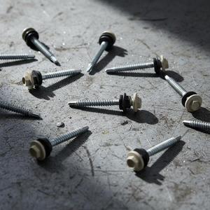 Industrial Grade Carbon Steel Zinc Plated Class 4.8/6.8 Wood Fasteners BIS Certified Hex Washer Head Coarse Thread <b>Screws</b> Inch - Product Image 1