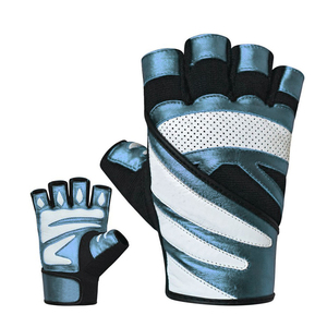 Custom Logo Weightlifting Gloves with Padded Leather Palm, Adjustable Wrist Strap and Breathable Fabric for Sports Distributors - Product Image 5