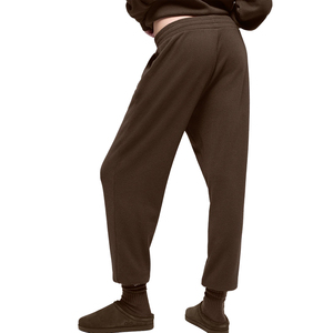 Trendy Waffle Knit <b>Mock</b> <b>Neck</b> <b>Top</b> Jogger Set Women 2 piece set Cotton Blend Thermal Lounge Wear Textured Athleisure custom OEM - Product Image 5