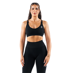 Soutien-gorge de sport sans coutures à bretelles pour femme, haute élasticité, pour yoga, gym, entraînement, sculptant, offrant un maintien optimal, performance, fitness, vêtements de sport - Product Image 1