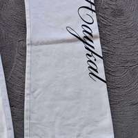 Jean droit vintage en coton coupe slim pour homme, style streetwear évasé, délavé, hip-hop, avec imprimé lettres uni et décoration rivets, utilitaire
