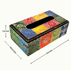 Boîte à mouchoirs en bois de forme rectangulaire, taille personnalisée, imprimée, pour ranger les mouchoirs, meilleur article de table - Product Image 3