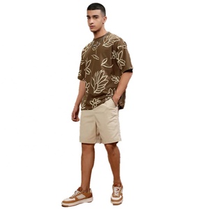 Derniers modèles T-shirts surdimensionnés pour hommes T-shirt vintage respirant et décontracté à manches courtes et col en O grande taille avec sublimation - Product Image 1