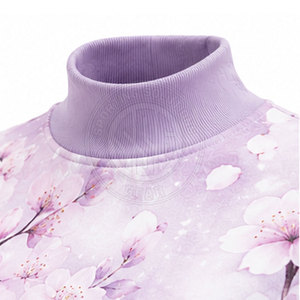 Sudadera con cuello alto personalizada para mujer, para promoción de marca y pedidos al por mayor, sudadera moderna con cuello alto para mujer - Product Image 5