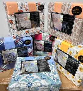 Adjustable <b>Sheet</b> Bedding Set <b>king</b> <b>Size</b> 6 Pieces Fitted Bed <b>Sheet</b> with Elastic Microfiber Bed Flat <b>Sheet</b> & 4 Pillow Cases - Product Image 4