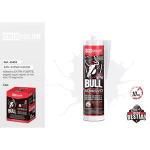Adesivo Criscolor Bull Extra Forte, 10 Secondi di Asciugatura Rapida, per Esterni, Resistente all'Acqua, Grado Industriale - Product Image 1