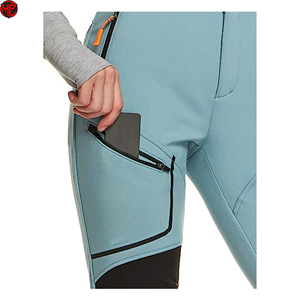 Women Softshell <b>Trousers</b> Outdoor Casual Pants Windproof Water Resistant Knee Patchwork Spring Wear Hiking Pant - Product Image 3