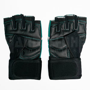 Guantes Deportivos de Medio Dedo con Logotipo Personalizado HANDSCHUHE INDUSTRIES, Transpirables, de PU, para Entrenamiento, Dominadas, Soporte para Muñeca, Guantes de Peso Unisex - Product Image 2
