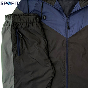 Custom Trainer Jacket Casual Windbreaker Blank Jogging Set Lightweight 2 Piece Set Sport Design Nylon <b>Tracksuit</b> for Men - Product Image 6