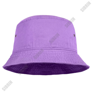 SIBRIN Custom Logo <b>Purple</b> Cotton Canvas <b>Bucket</b> <b>Hat</b> Unisex Fisherman Caps Streetwear Skateboard Outdoor Summer Sports <b>Bucket</b> Caps - Product Image 2