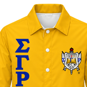 Chaqueta griega personalizada Sigma Gamma Rho para mujer, con cremallera frontal, cortavientos, ropa deportiva informal, fabricación al por mayor - Product Image 5