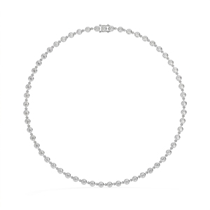 Collier tennis en diamant Célestine de qualité supérieure pour hommes et femmes, diamants de laboratoire, argent sterling, 9KT, 10KT, 14KT, 18KT |   16 pouces - Product Image 3