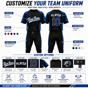 Custom Academy Baseball Uniform Full Button Jersey Pants Personalized Team Name Number Performance Teamwear OEM Wholesale - Product Image 4