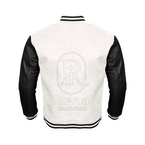 Breathable Pakistan Made <b>Leather</b> Sleeves Letterman Jacket For Men <b>Top</b> Quality Latest Style Letterman Winter Jacket - Product Image 2