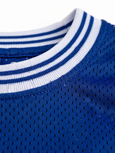 Camiseta de Baloncesto sin Mangas con Cuello Redondo Azul para Hombre, Transpirable, Antibacteriana, de Secado Rápido, Bordado 3D, Impresión Digital, Poliéster, Corte Regular - Product Image 4